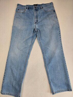 Jos A Bank Travelers Collection Mens 38Wx32L Light Blue Jeans